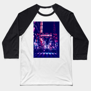 Shinjuku street Japan Baseball T-Shirt